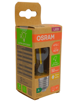 Żarówka LED Osram P45 E27 2.2W 470lm 2700K filament