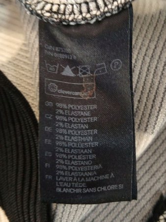Sukienka H&M Rozmiar M Czarna w koty