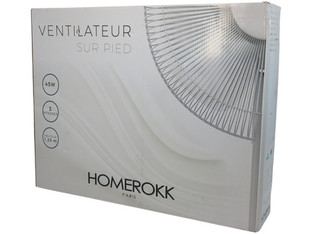 Wentylator stojący Homerokk 40 cm 3 prędkości oscylacja 125 cm