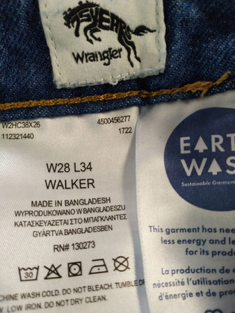 SPODNIE JEANS DAMSKIE WRANGLER ROZMIAR 28/34 NIEBIESKIE