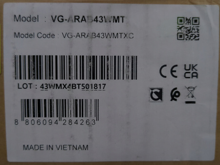UCHWYT NA TELEWIZOR OBROTOWY SAMSUNG 55-65" 400x300 CZARNY VG-ARAB43WMT