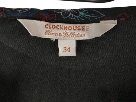 Bluzka damska CLOCKHOUSE Rozmiar 34 Czarna