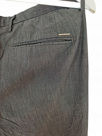 BOSS Spodnie Męskie Eleganckie Czarne