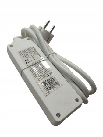Listwa zasilająca Przedłużacz z 3 gniazdami 220363-3W-WH