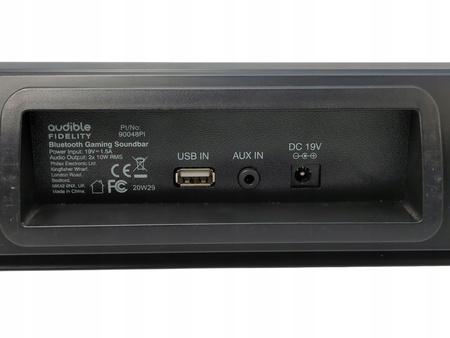 SOUNDBAR AUDIBLE FIDELITY 90048PI 2x 10W RMS 1,5A