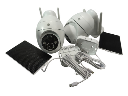 Kamera zewnętrzna IP Yeskano ZS-GX4S z panelem solarnym 2 sztuki