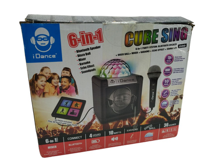 GŁOŚNIK + MIKROFON KARAOKE iDance Cube Sing 200