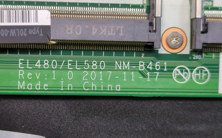 Płyta główna Lenovo ThinkPad L580 EL480/EL580 NM-B461 Rev:1.0 i5-8250U