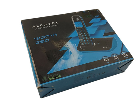 Telefon bezprzewodowy ATLINKS Sigma 260 DECT LCD książka 50 numerów