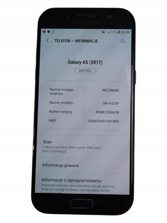 Smartfon Samsung Galaxy A5 2017 SM-A520F 3/32GB 5.2"
