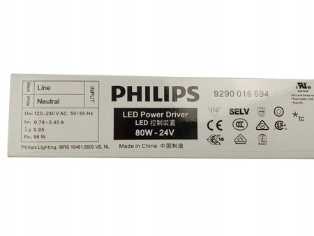 Zasilacz Philips LED Power Driver 80W 24V 120V-240V 9290016694