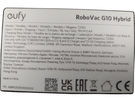 Odkurzacz Robot sprzątający Eufy RoboVac G10 Hybrid
