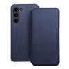 Kabura Book Samsung Galaxy S24 Plus Granatowy Materiałowa Etui