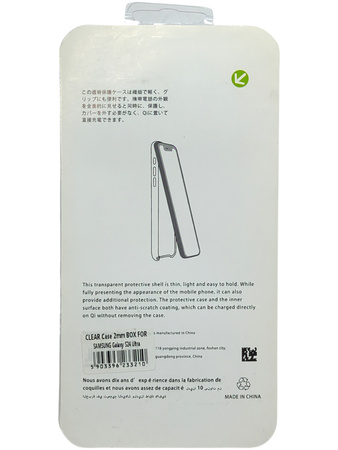 Futerał Clear Case 2 mm Box Samsung Galaxy S24 Ultra Przezroczysty