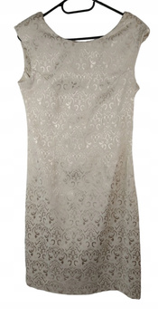 Sukienka MARCONI Rozmiar 42 BEŻOWA