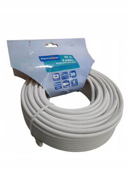 Kabel koncentryczny Reinston ESAT012 30m Biały