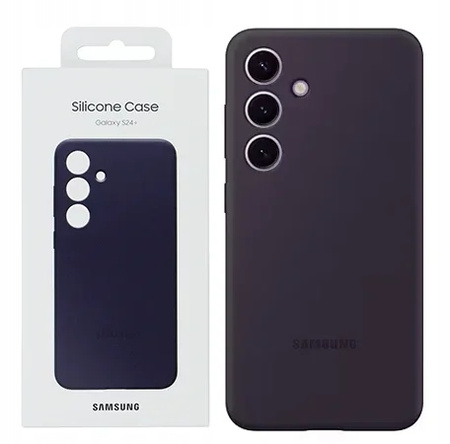 Oryginalne Etui Samsung Plecki Samsung Galaxy s24+ fioletowe Silicone Case