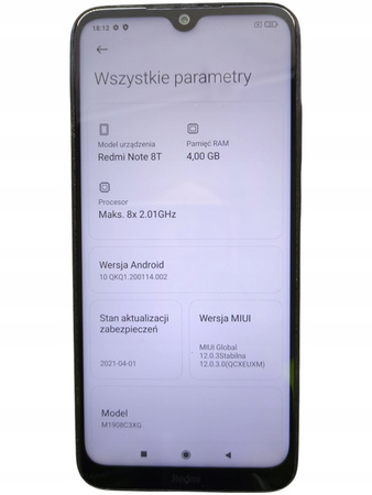 Smartfon Xiaomi Redmi Note 8T M1908C3XG 4/64GB