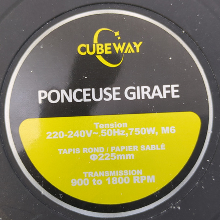 Szlifierka do gładzi CUBEWAY CWO225 780 W 225 mm z odsysaniem pyłu