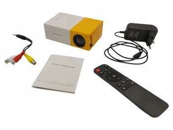 Mini projektor biurkowy YG300 - kompaktowy projektor do kina domowego