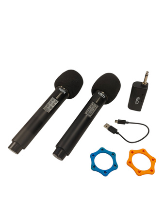 Mikrofon bezprzewodowy z odbiornikiem UHF Ygitec KTY007 - 2 sztuki