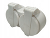 Rozdzielacz 2-gniazdowy IP44 16A 3680W Biały