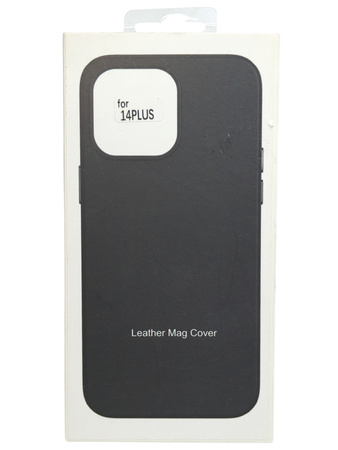 Plecki Etui Skórzane z MagSafe do IPHONE 14 PLUS Czarny