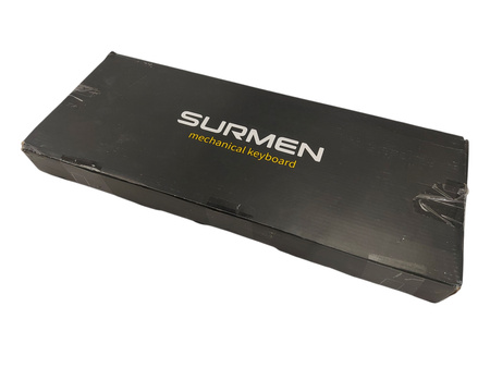Klawiatura mechaniczna przewodowa Surmen V200 Zielona QWERTY