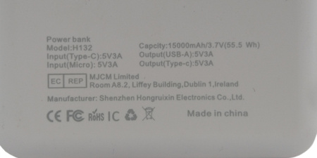 Powerbank Seenew H132 15000mAh Biały