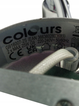 Spot listwa Colours Phaidros 2 x 25 W G9