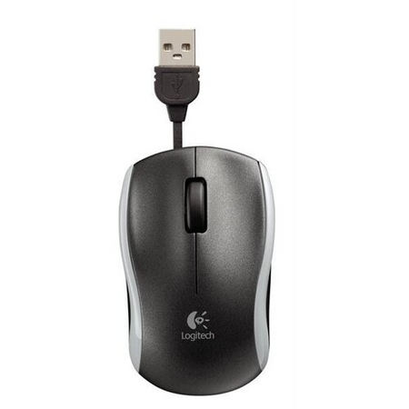 Mysz optyczna przewodowa LOGITECH M125 Corded Mouse Srebrny