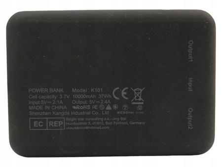 Powerbank Vancely K101 10000mAh Czerwony