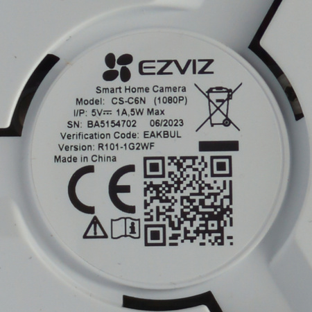 Kamera IP wewntrzna Ezviz C6N IP Full HD obrotowa Wi-Fi czujnik ruchu