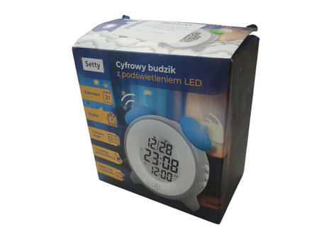 Zegar cyfrowy budzik Setty 3626 z podświetleniem LED