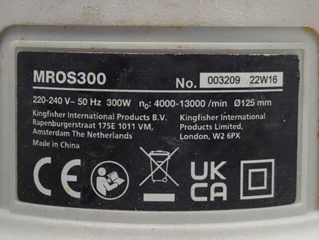 Szlifierka mimośrodowa Mac Allister MROS300 300W