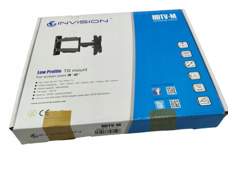 Uchwyt na telewizor Invision HDTV-M 26-42" 40kg Czarny