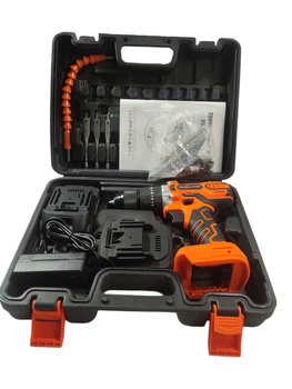 Wiertarko-wkrętarka akumulatorowa 21V (21VDZ) z walizką i akcesoriami