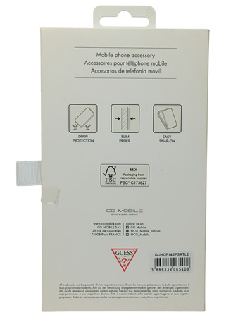 Oryginalne etui Plecki do Iphone 14 CASE GUESS Beżowy