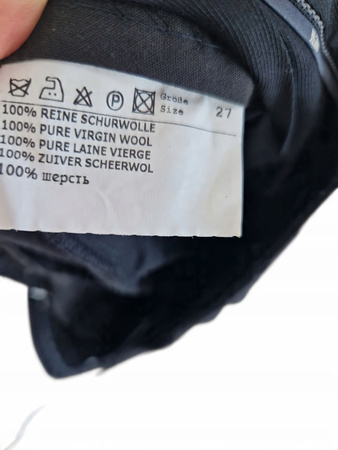 Hiltl Męskie Spodnie Czarne Rozmiar 27