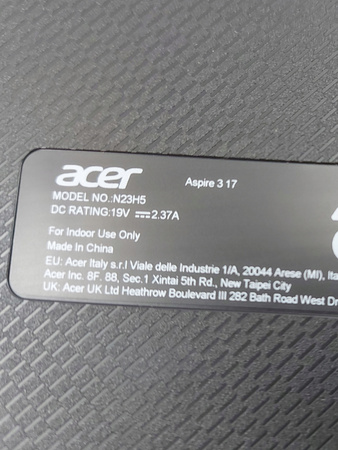Obudowa dolna do laptopa Acer Aspire 3 17