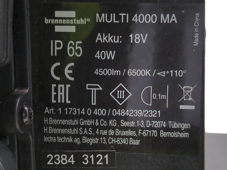 Brennenstuhl MULTI 4000 MA Reflektor LED akumulatorowy 4500 lm IP65