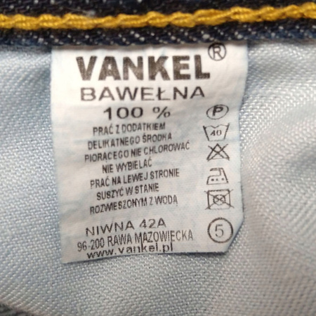 Spodnie męskie VANKEL L32 GRANATOWE