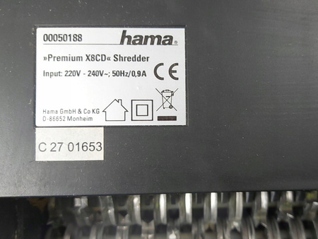 Niszczarka Hama Premium X8CD 8 kartek