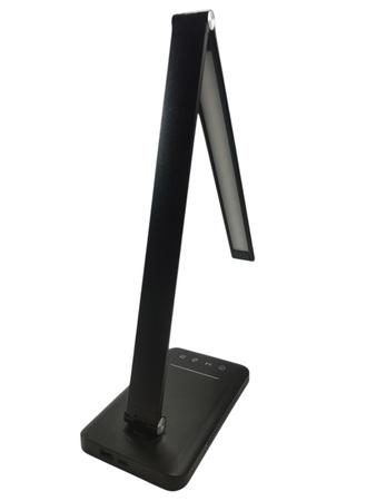 Lampa biurkowa LED EK015A z ładowaniem indukcyjnym Czarny
