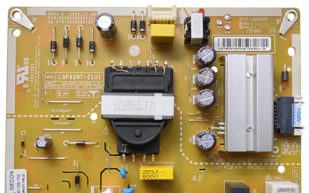 Zasilacz EAX69502103 LGP43NT-21U1 Telewizora LG 43UT81006LA