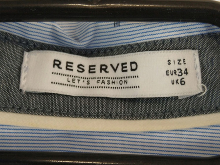 Koszula damska RESERVED Rozmiar 34 Niebieska