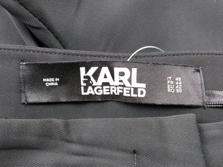 Spodnie damskie Eleganckie CZARNE KARL LAGERFELD ROZ.42