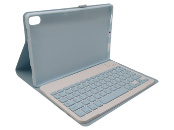 Etui z klawiaturą do tableta Lenovo P11/ P11 Plus Błękitno-białe QWERTZ