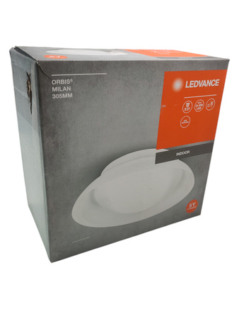 Plafon Lampa Sufitowa Natynkowa E27 Biały 30,5 cm Orbis Ledvance