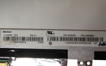 MATRYCA INNOLUX N140BGE-E33 14" 1366x768px